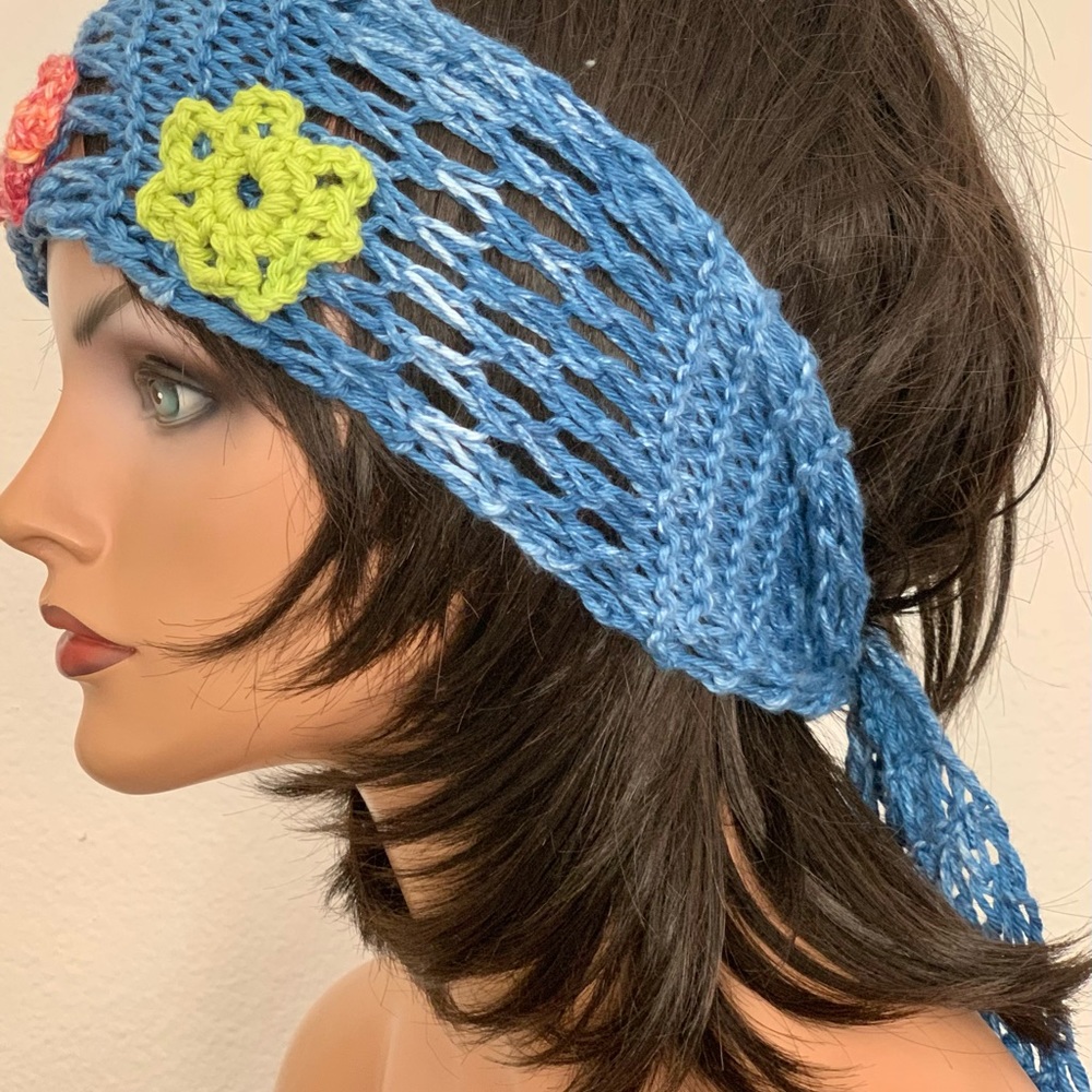 Hand Knits 2 Love Cotton Bandana Scarf Design Hip - Picture 2 of 15